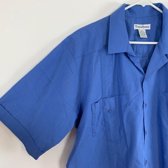 Tropical Breeze Havana Mens Shirt XL Button Down - Picture 7 of 8
